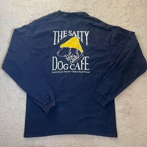 Navy blue long sleeve The Salty Dog Cafe t-shirt